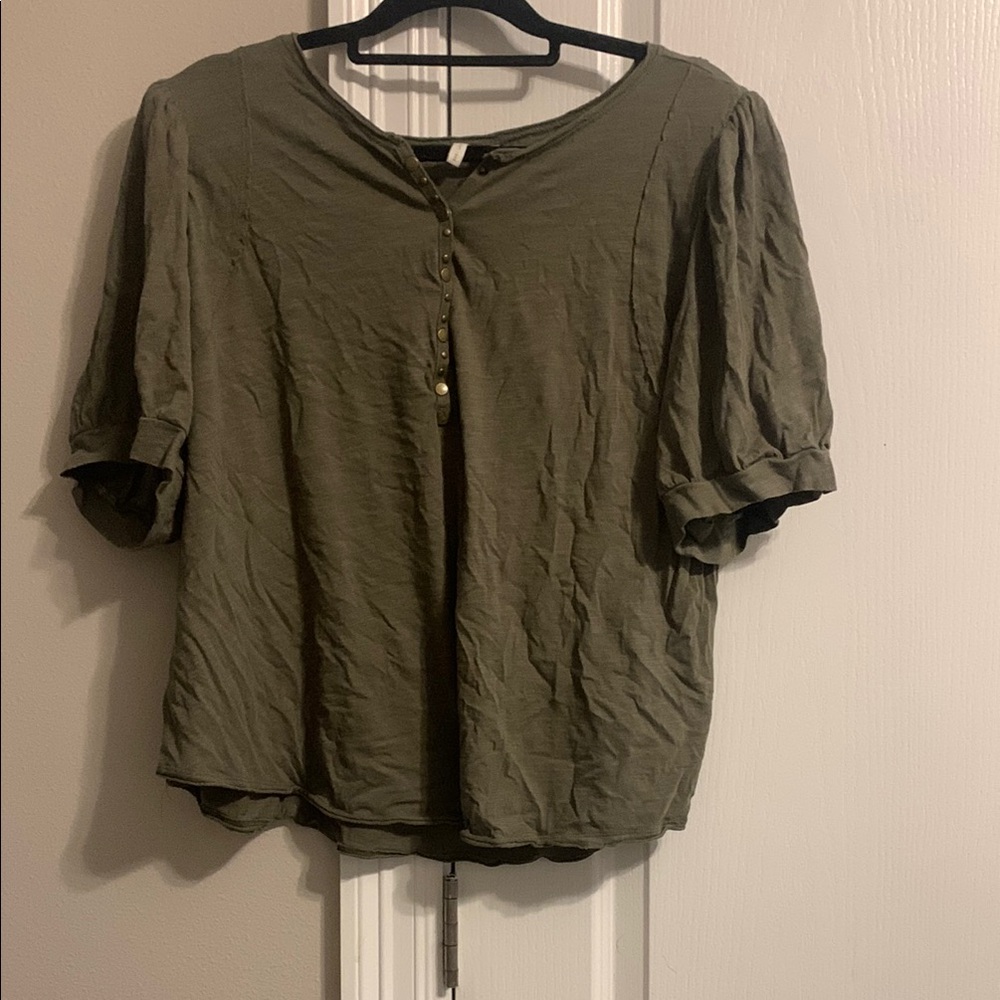 Olive Green Women's Top